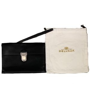 SOLD Delvaux Convertible Wristlet with Removable Strap.